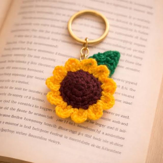 Sun Flower Keychain